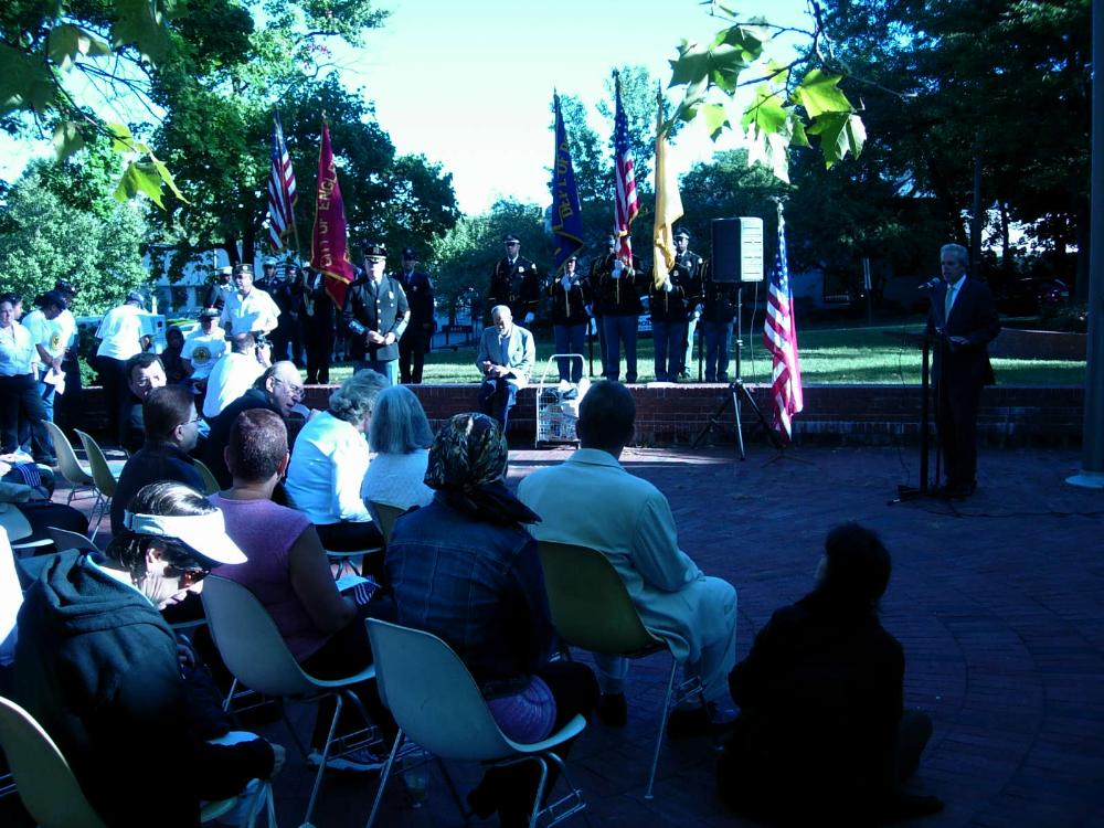 Observers at ceremony