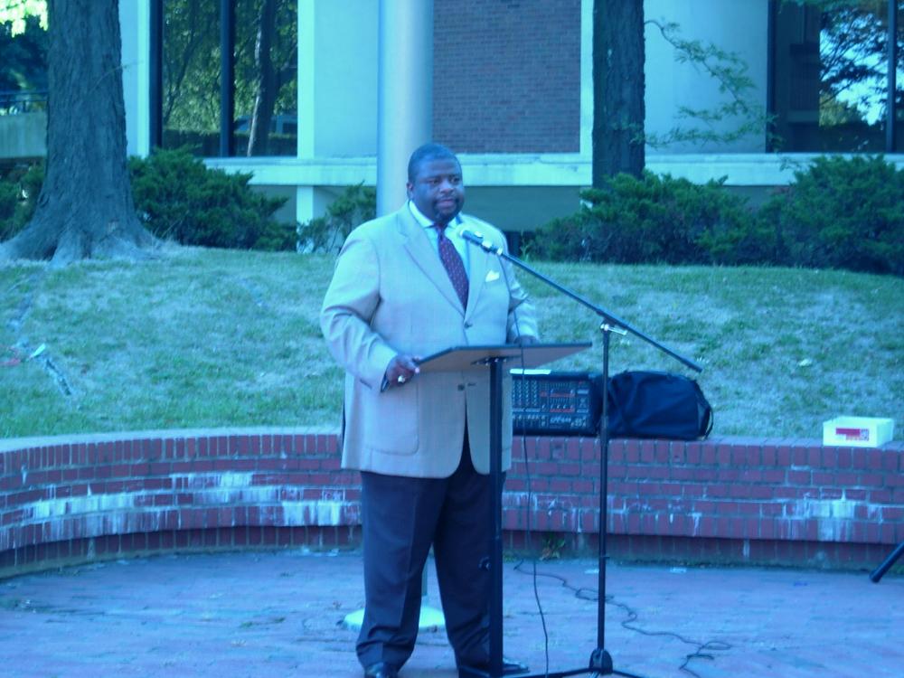 Speaker at the ceremony