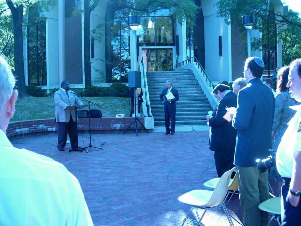 Speaker walking to the podium