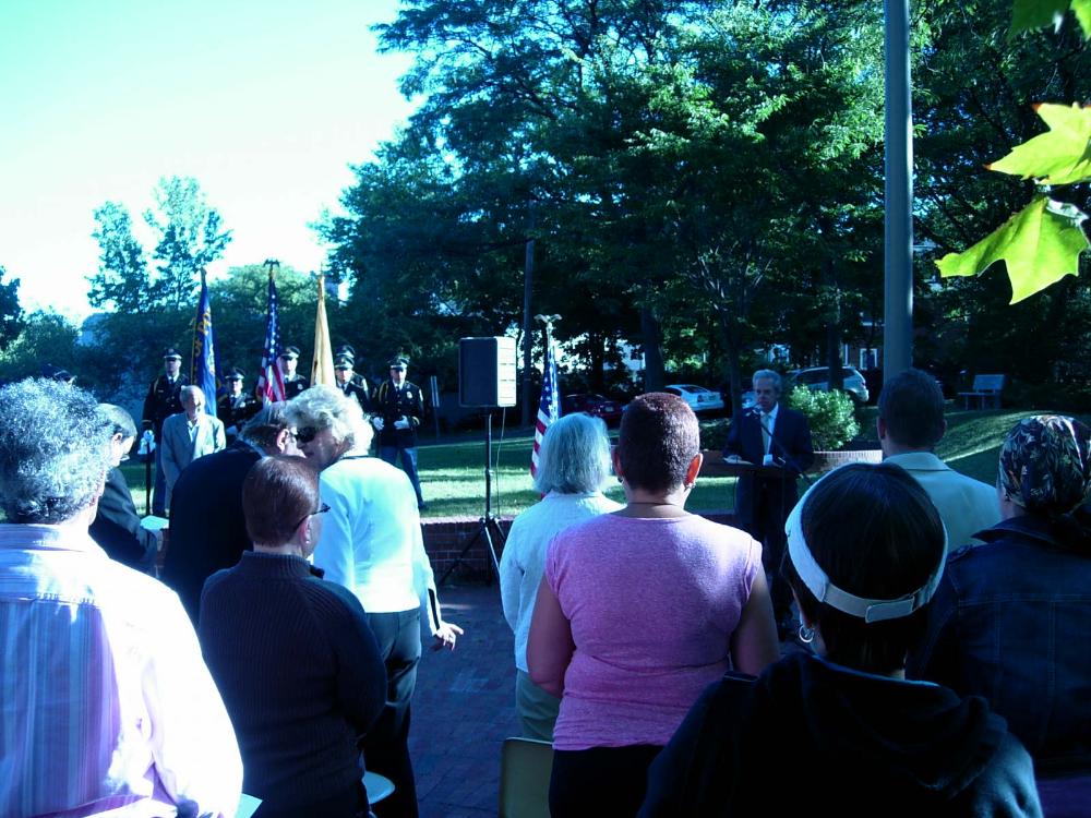 The crowd at the ceremony
