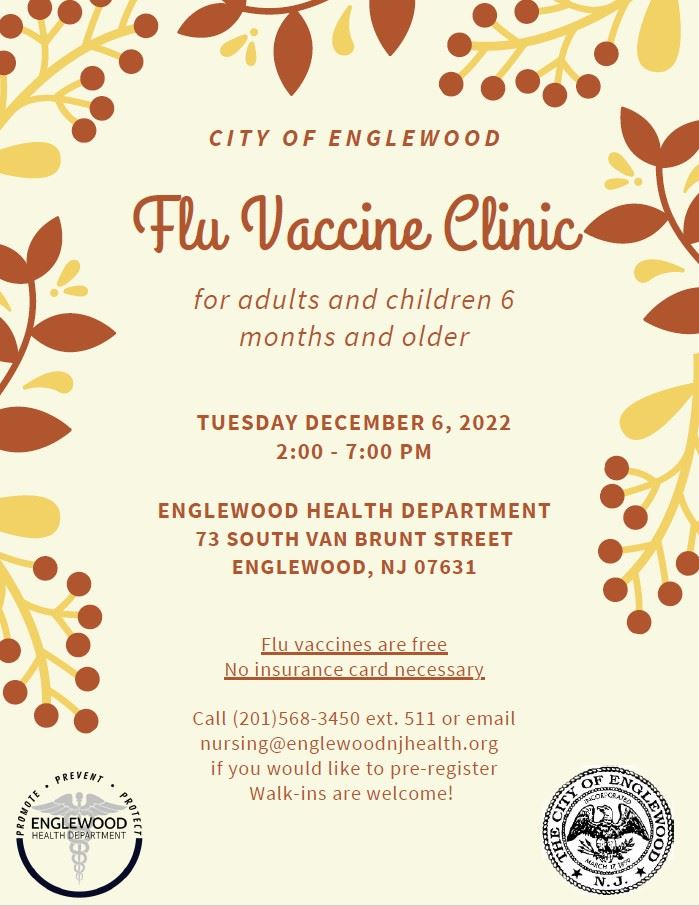 Flu Vaccine Clinic December 2022