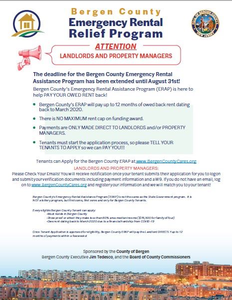 Emergency Rental Relief Flyer August