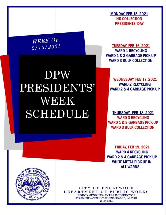 DPW Presidents Week Schedule