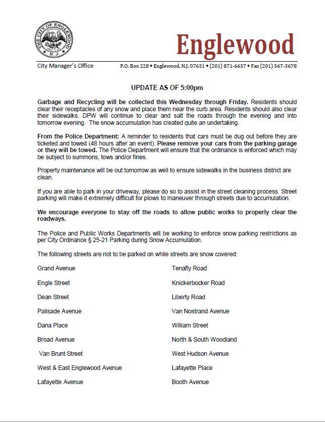 Winter Weather Cleanup Page 1