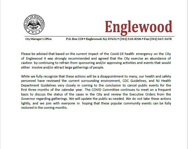 COVID-19 Cancelled Events