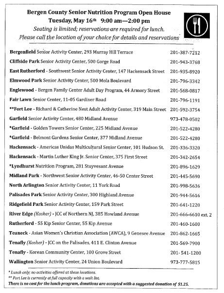 Bergen County Senior Nutrition Programs Page 2
