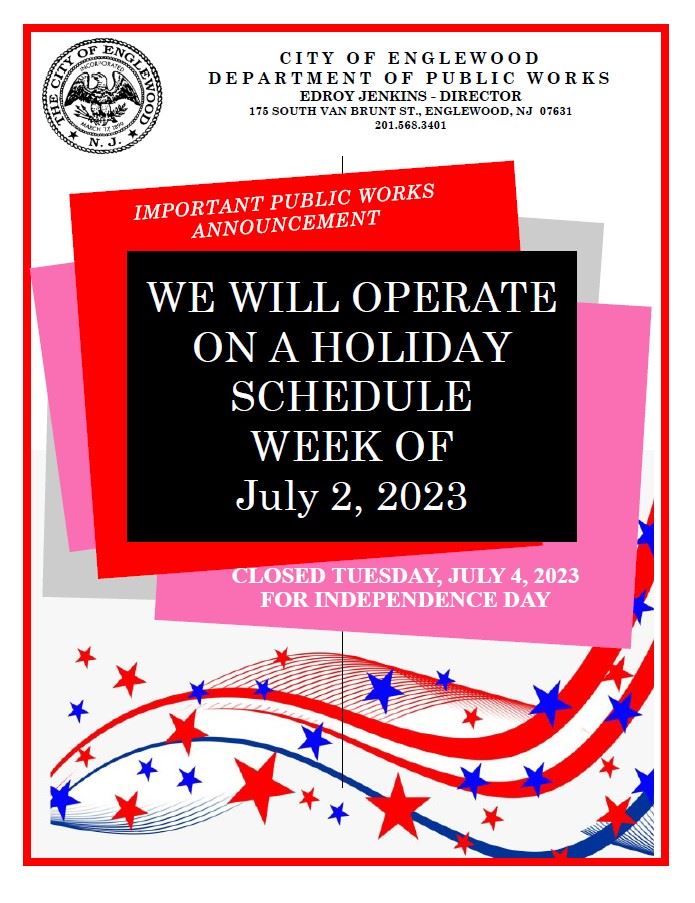 DPW 4th of July Schedule 2023 Page 1