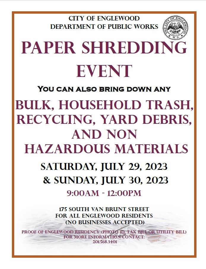 Paper Shredding Event July 2023 Final